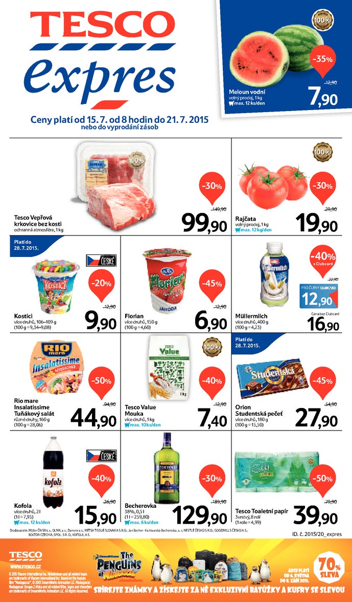 leták Tesco Expres obchody od 15.7.2015 strana 1 leták Tesco Expres obchody od 15.7.2015 strana 1