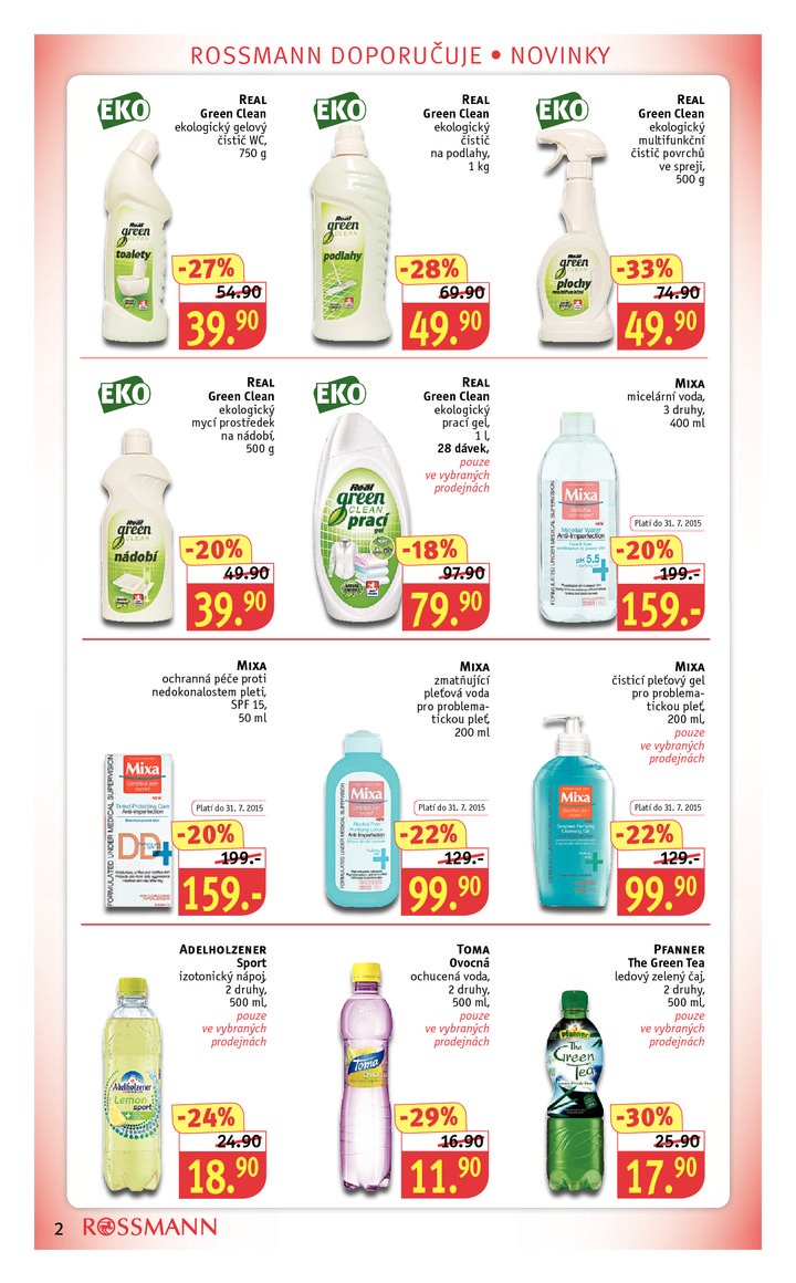 leták Rossmann Leták od 20.7.2015 strana 1 leták Rossmann Leták od 20.7.2015 strana 1
