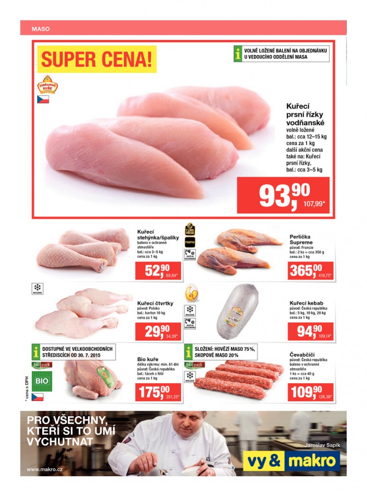 leták Makro Gastronomie čerstvé od 29.7.2015 strana 1 leták Makro Gastronomie čerstvé od 29.7.2015 strana 1