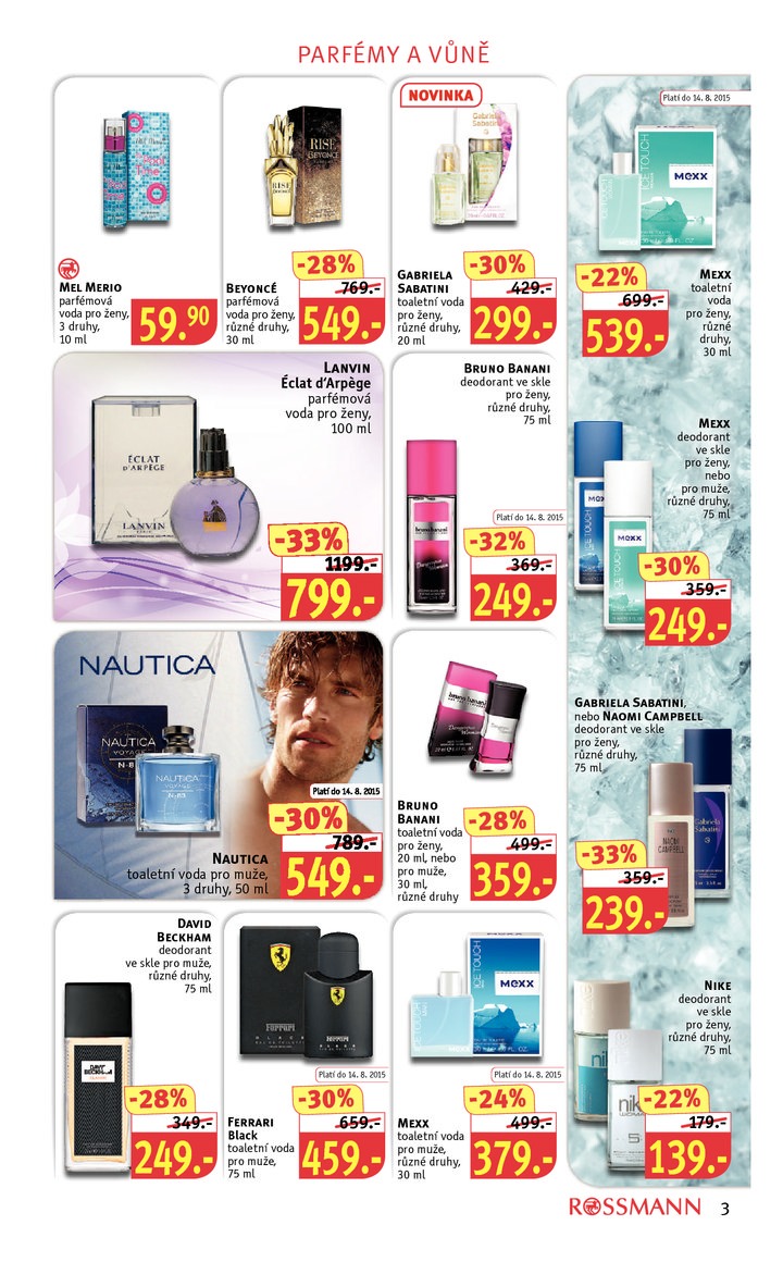 leták Rossmann Leták od 3.8.2015 strana 1 leták Rossmann Leták od 3.8.2015 strana 1