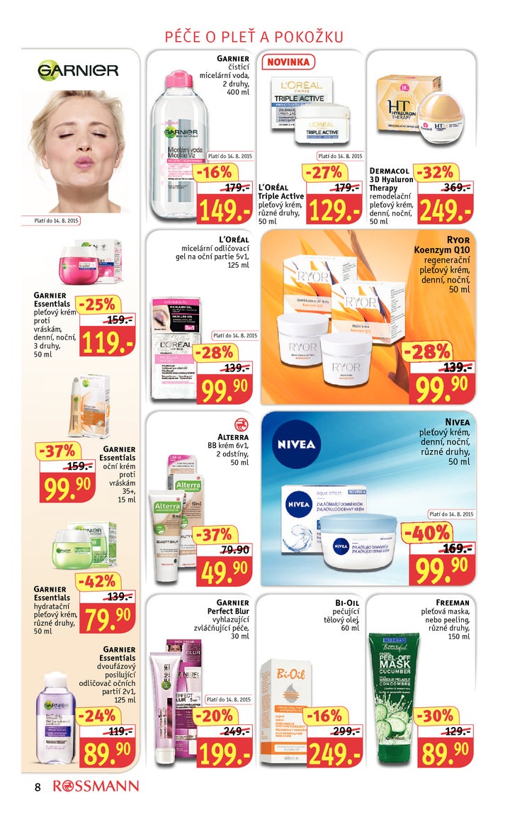 leták Rossmann Leták od 3.8.2015 strana 1 leták Rossmann Leták od 3.8.2015 strana 1