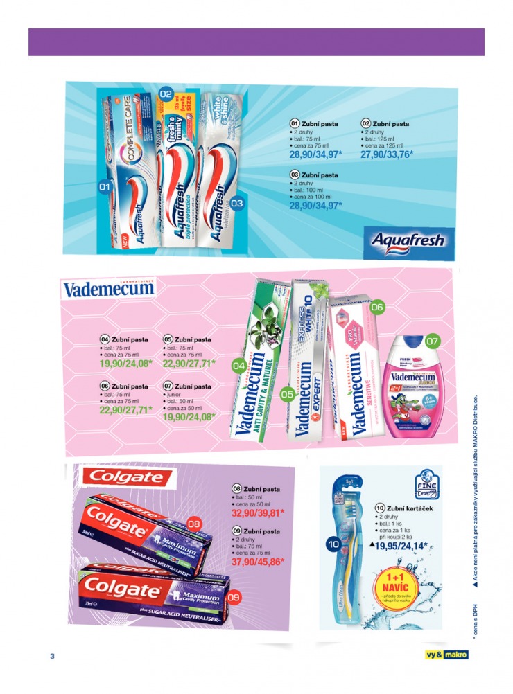 leták Makro Kosmetika od 12.8.2015 strana 1