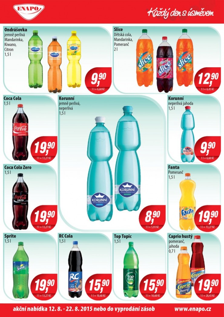 leták Enapo Akční leták od 12.08.2015 strana 1 leták Enapo Akční leták od 12.08.2015 strana 1
